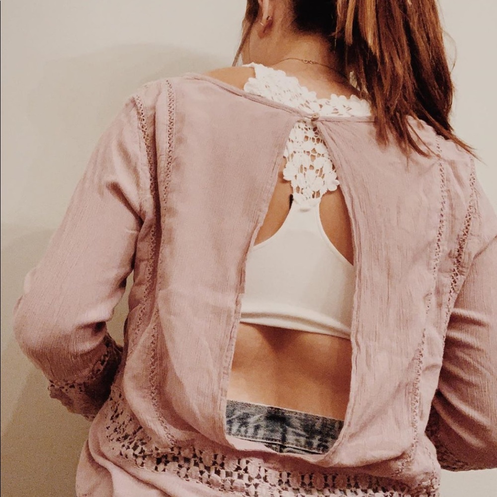 Blush Flowy Long Sleeve